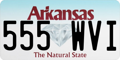 AR license plate 555WVI