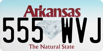 AR license plate 555WVJ