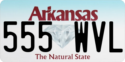 AR license plate 555WVL