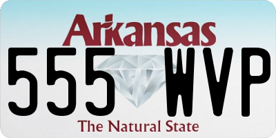 AR license plate 555WVP