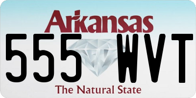 AR license plate 555WVT