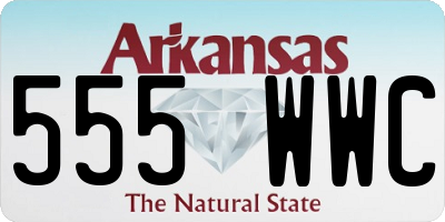 AR license plate 555WWC