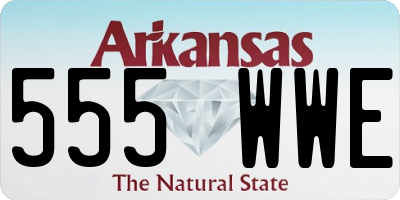 AR license plate 555WWE