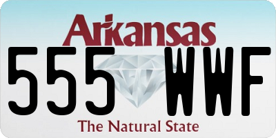 AR license plate 555WWF