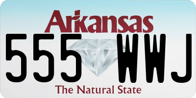 AR license plate 555WWJ