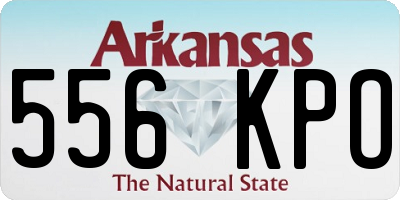 AR license plate 556KPO
