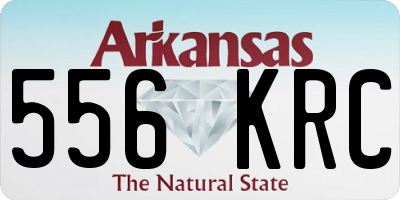 AR license plate 556KRC