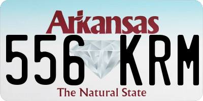 AR license plate 556KRM