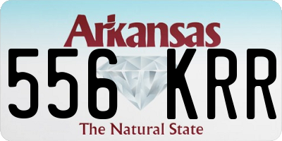 AR license plate 556KRR