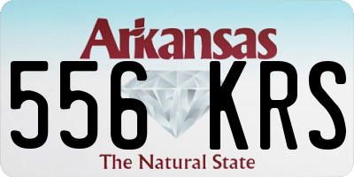 AR license plate 556KRS
