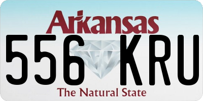 AR license plate 556KRU
