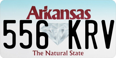 AR license plate 556KRV