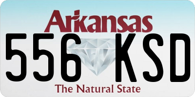 AR license plate 556KSD