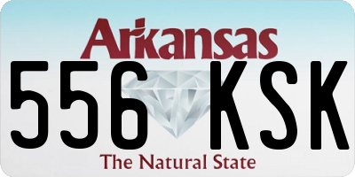 AR license plate 556KSK