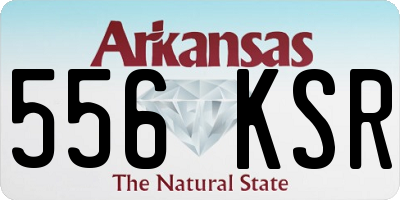 AR license plate 556KSR