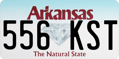 AR license plate 556KST
