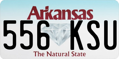 AR license plate 556KSU