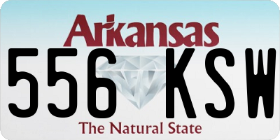 AR license plate 556KSW
