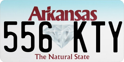 AR license plate 556KTY