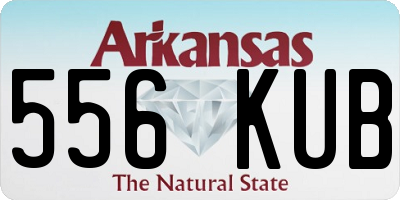 AR license plate 556KUB