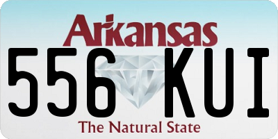 AR license plate 556KUI