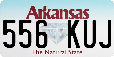 AR license plate 556KUJ