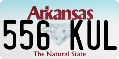 AR license plate 556KUL