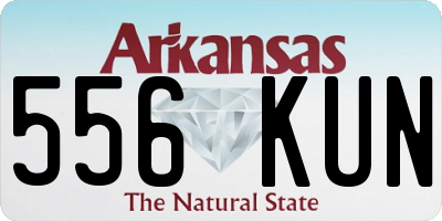 AR license plate 556KUN