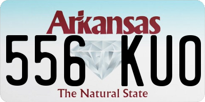 AR license plate 556KUO