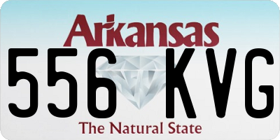 AR license plate 556KVG