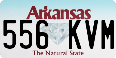 AR license plate 556KVM