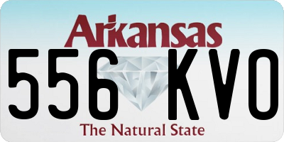 AR license plate 556KVO