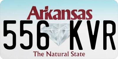 AR license plate 556KVR