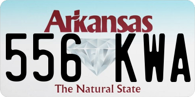 AR license plate 556KWA