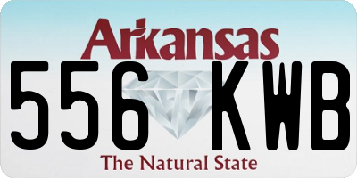 AR license plate 556KWB