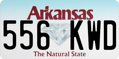 AR license plate 556KWD