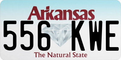 AR license plate 556KWE