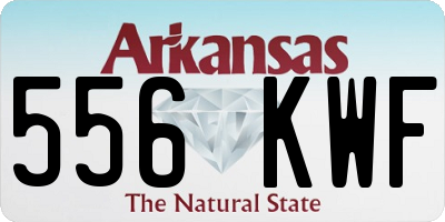 AR license plate 556KWF