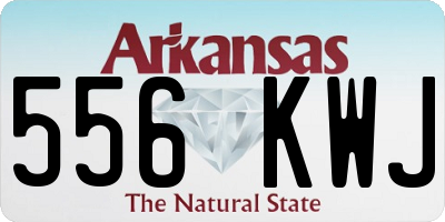 AR license plate 556KWJ