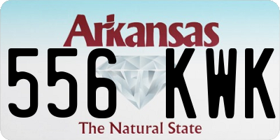 AR license plate 556KWK