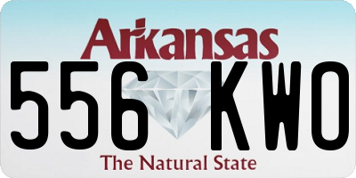 AR license plate 556KWO