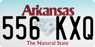 AR license plate 556KXQ
