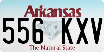 AR license plate 556KXV