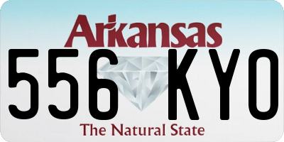 AR license plate 556KYO