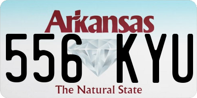 AR license plate 556KYU