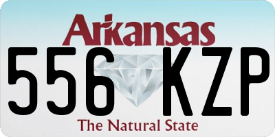 AR license plate 556KZP