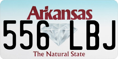 AR license plate 556LBJ