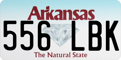AR license plate 556LBK