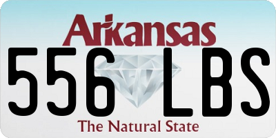 AR license plate 556LBS