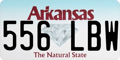 AR license plate 556LBW